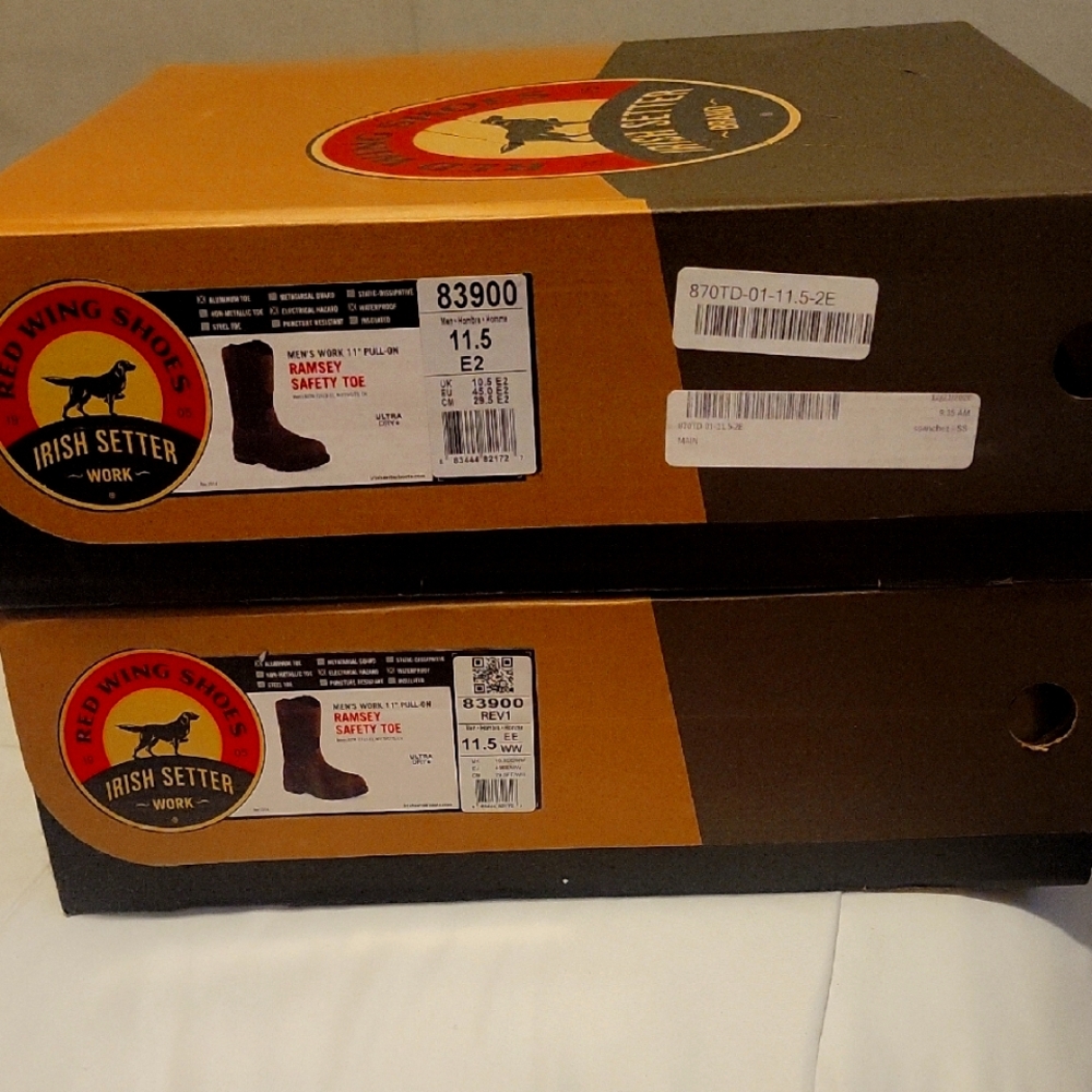 Red Wing Shoes Irish Setter Safety Toe Boots-Brand New in Box
